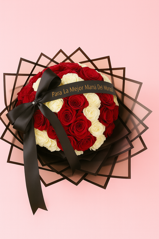 Bouquet of 75 Roses with Personalized Message