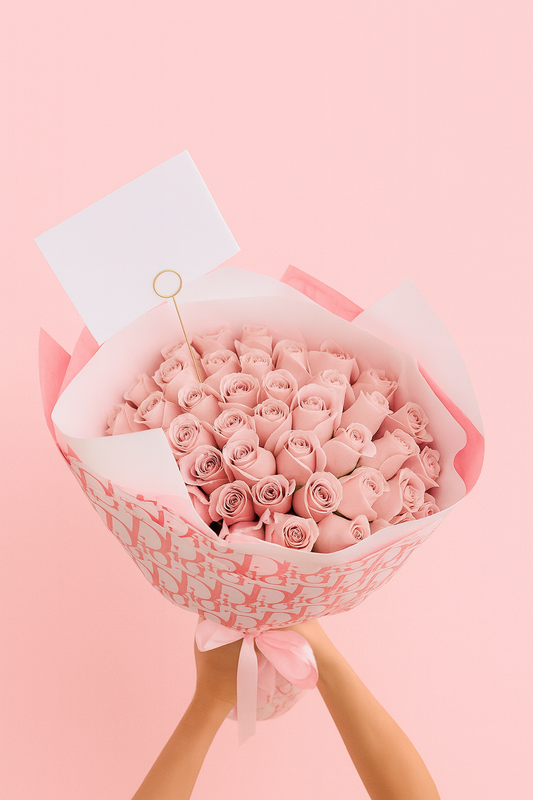 Pink Dreams – Bouquet of 50 Pink Roses